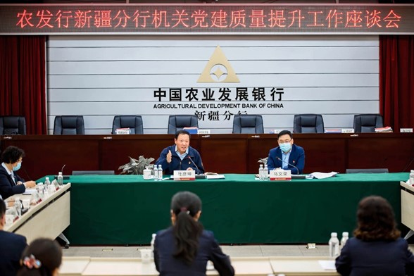 农发行新疆分行召开机关党建质量提升工作座谈会