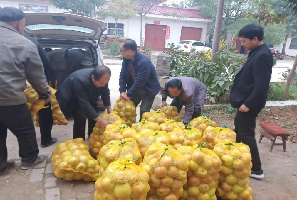 2农发行富平县支行扶贫干部帮助贫困户樊某销售自产苹果